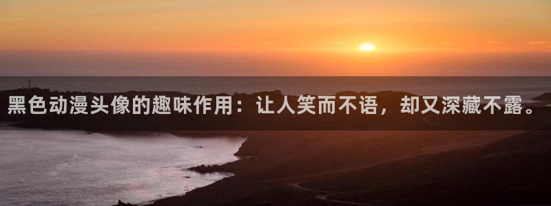 拷贝漫画 copymanager.ory网站：黑色动漫头像的趣味作用：让人笑而不语，却又深藏不露。